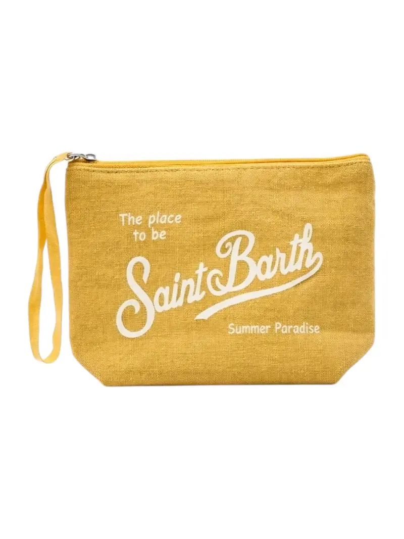 MC2 SAINT BARTH Pochette Unisex adulto ALINE LINEN 00266L LINEN 92 LIGHT YELLOW