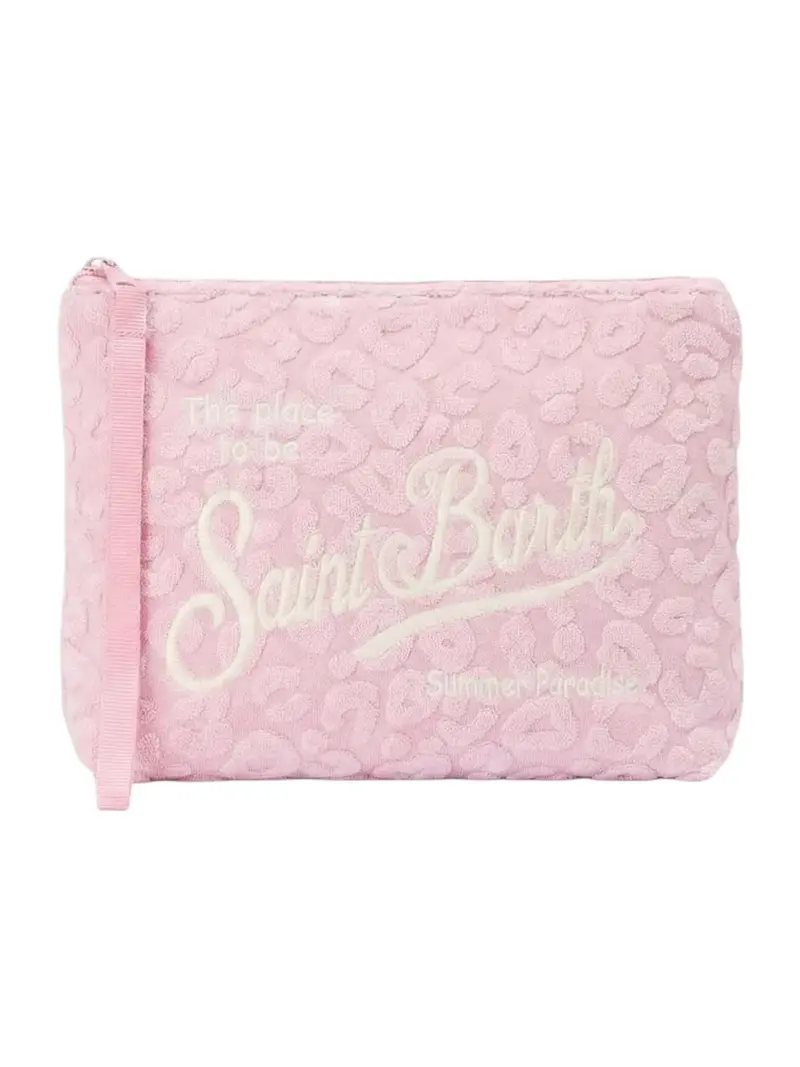 MC2 SAINT BARTH Pochette Unisex adulto ALINE SPONGE 00527L TERRY EMBOSSED LEOPARD 21 EMB