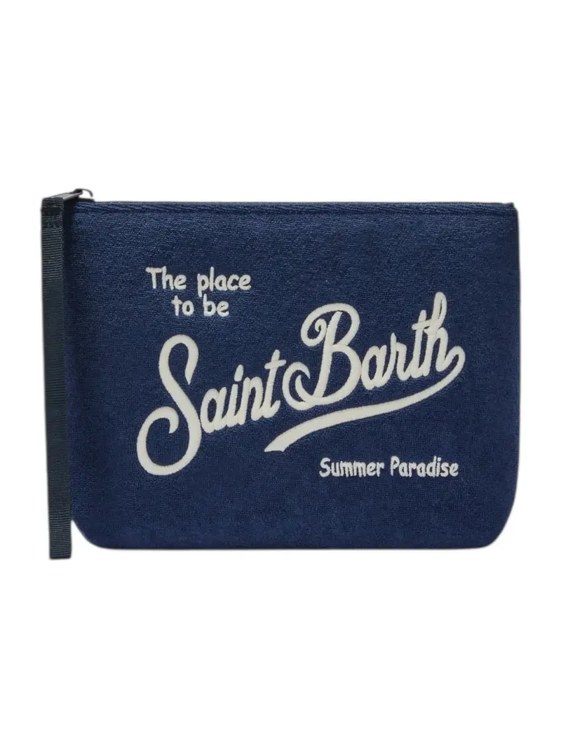 MC2 SAINT BARTH Pochette Unisex adulto ALINE SPONGE 03029L BLU