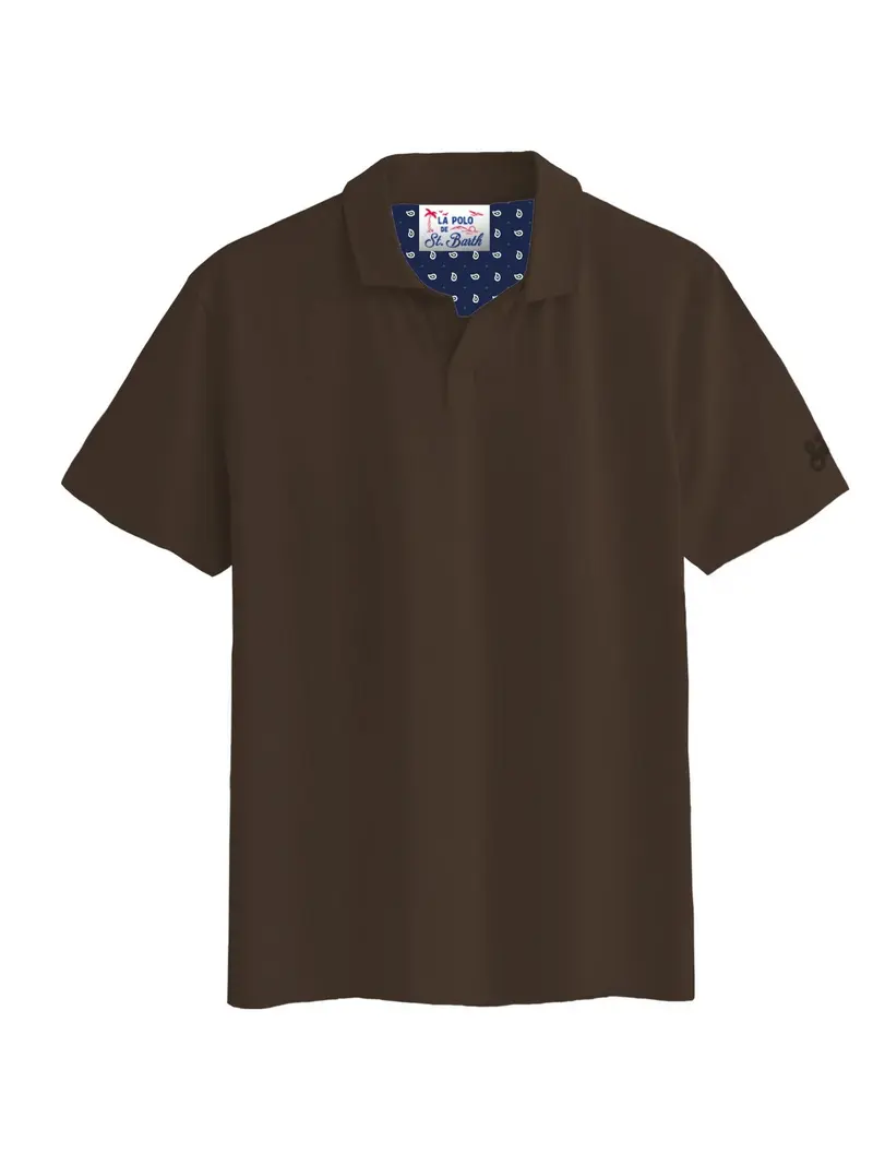 MC2 SAINT BARTH Polo Uomo BRIGHTON 00042L 18H DARK BROWN