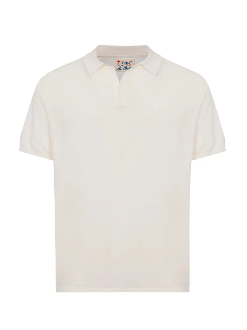 MC2 SAINT BARTH Polo Uomo  SLOAN LINEN COTTON 00095L 10L CREAM