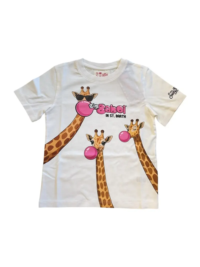 MC2 SAINT BARTH T-shirt Bambini e ragazzi DENVER JR 01215L BIG BABOL GIRAFFE 01N