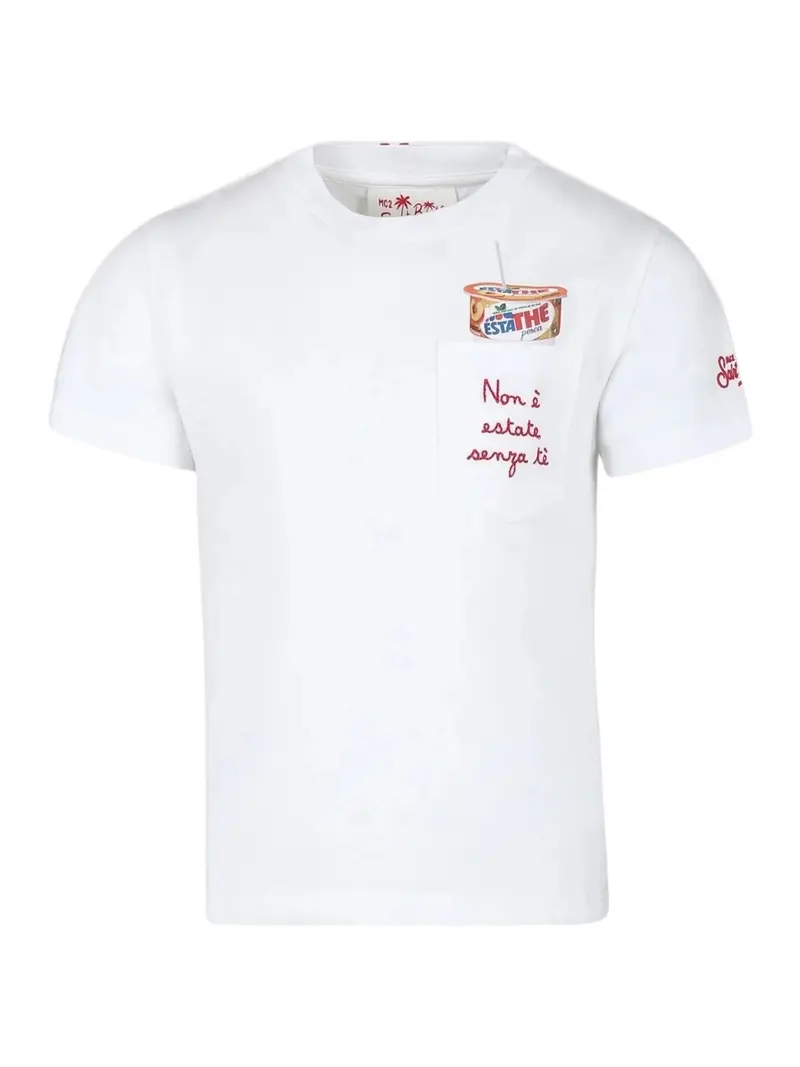 MC2 SAINT BARTH T-shirt Bambini e ragazzi TSHIRT BOY 02324F ESTATHE PEA 01N EMB