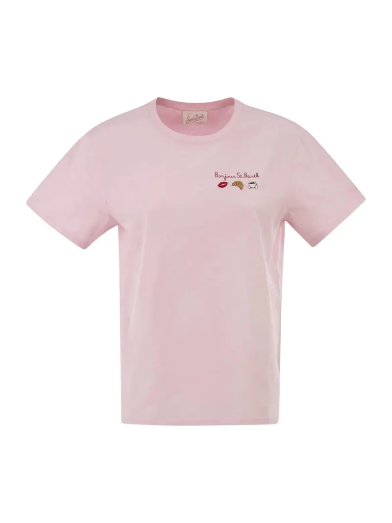 MC2 SAINT BARTH T-shirt Donna EMILIE 09751L BONJOUR SB 20 EMB