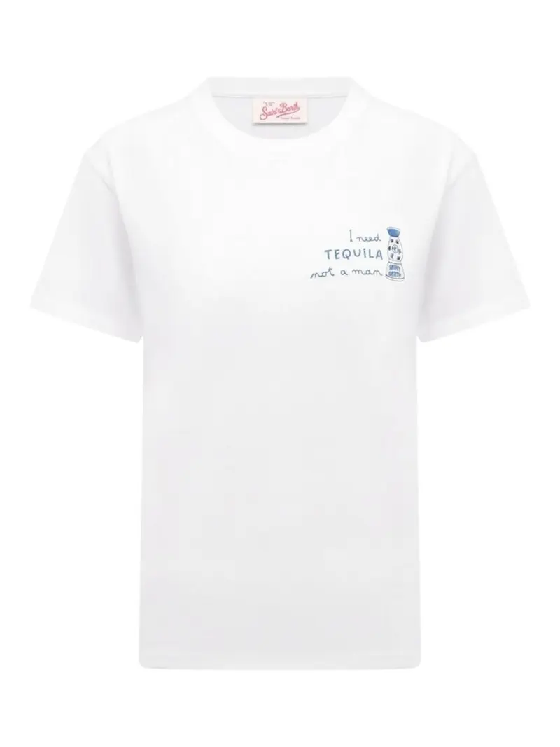 MC2 SAINT BARTH T-Shirt e Polo Donna  EMILIE 05767F TEQUILA NOT MAN 01 EMB