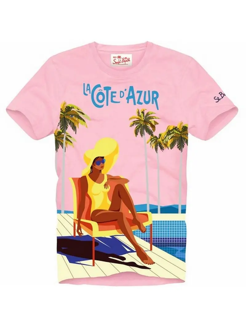 MC2 SAINT BARTH T-Shirt e Polo Uomo  TSHIRT MAN 00519B Rosa