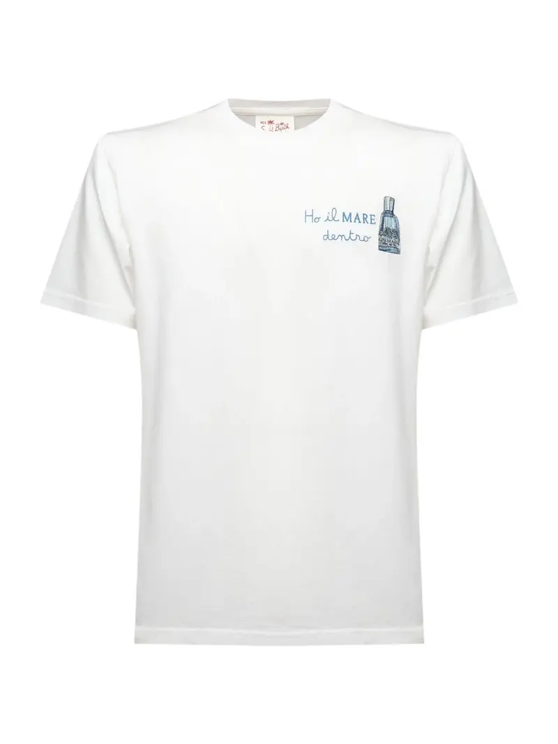 MC2 SAINT BARTH T-shirt Uomo PORTOFINO 04457L GIN MARE DENTRO 01N EMB