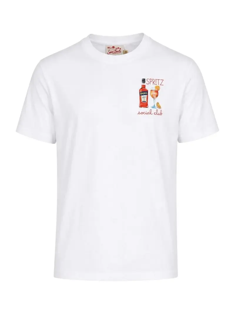 MC2 SAINT BARTH T-shirt Uomo PORTOFINO 07996L SOCIAL SPRITZ 01N EMB