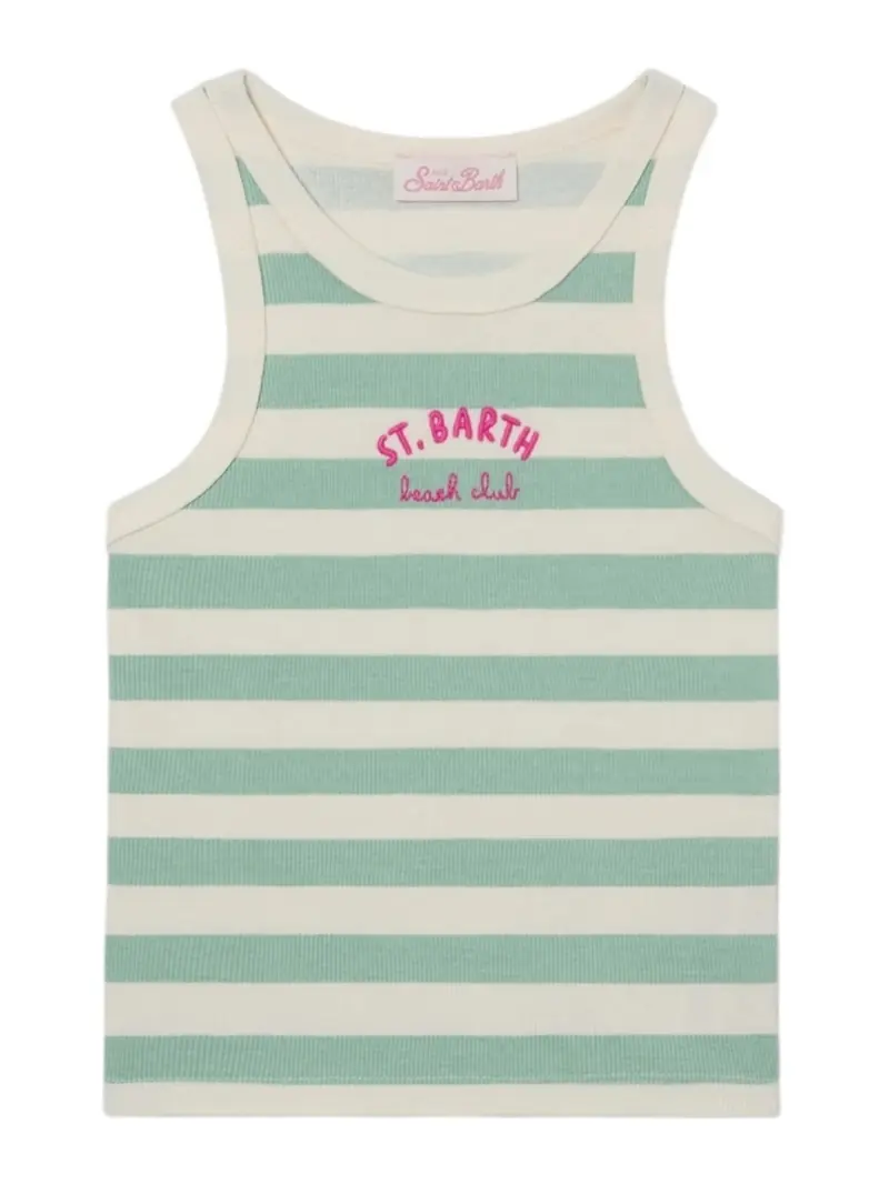 MC2 SAINT BARTH Top Donna  ADA 02262L RIB BEACH CLUB STRIPES 5310 EMB