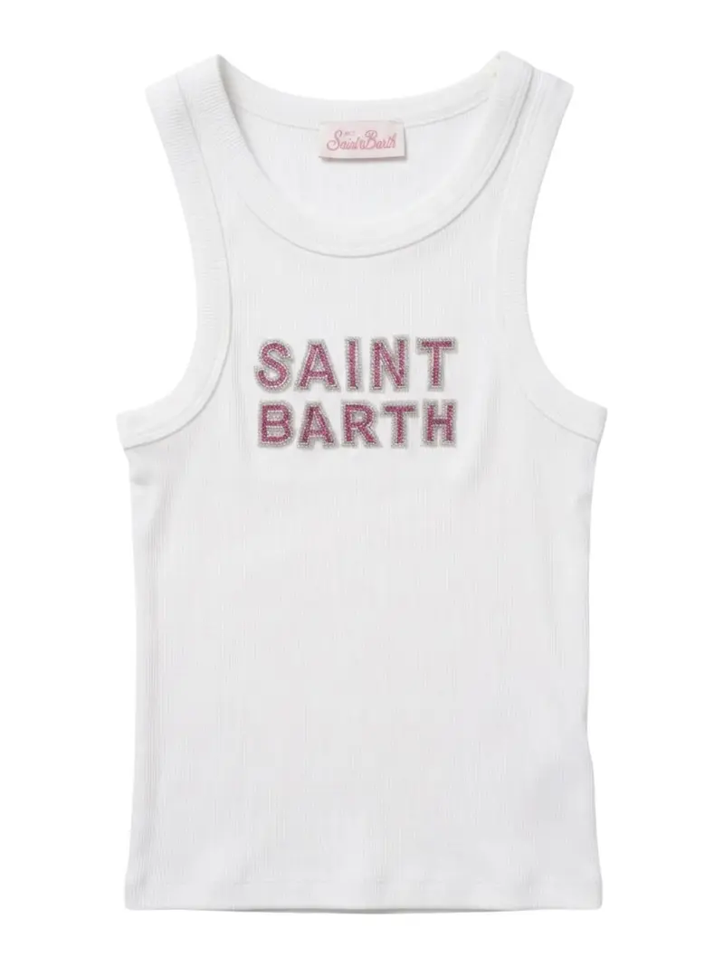 MC2 SAINT BARTH Top Donna  ADA 08543L RIB SBARTH 01N BEADS