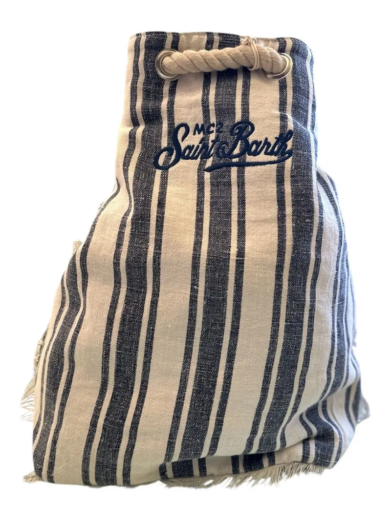 MC2 SAINT BARTH Zaino Donna BOAT BACKPACK LINEN 01977H LINEN BEACH STRIPES V 61 EMB