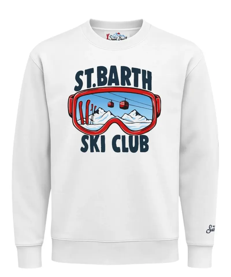MC2 SAINT BARTHFelpa Soho in Cotone Stampa SKI CLUB Uomo