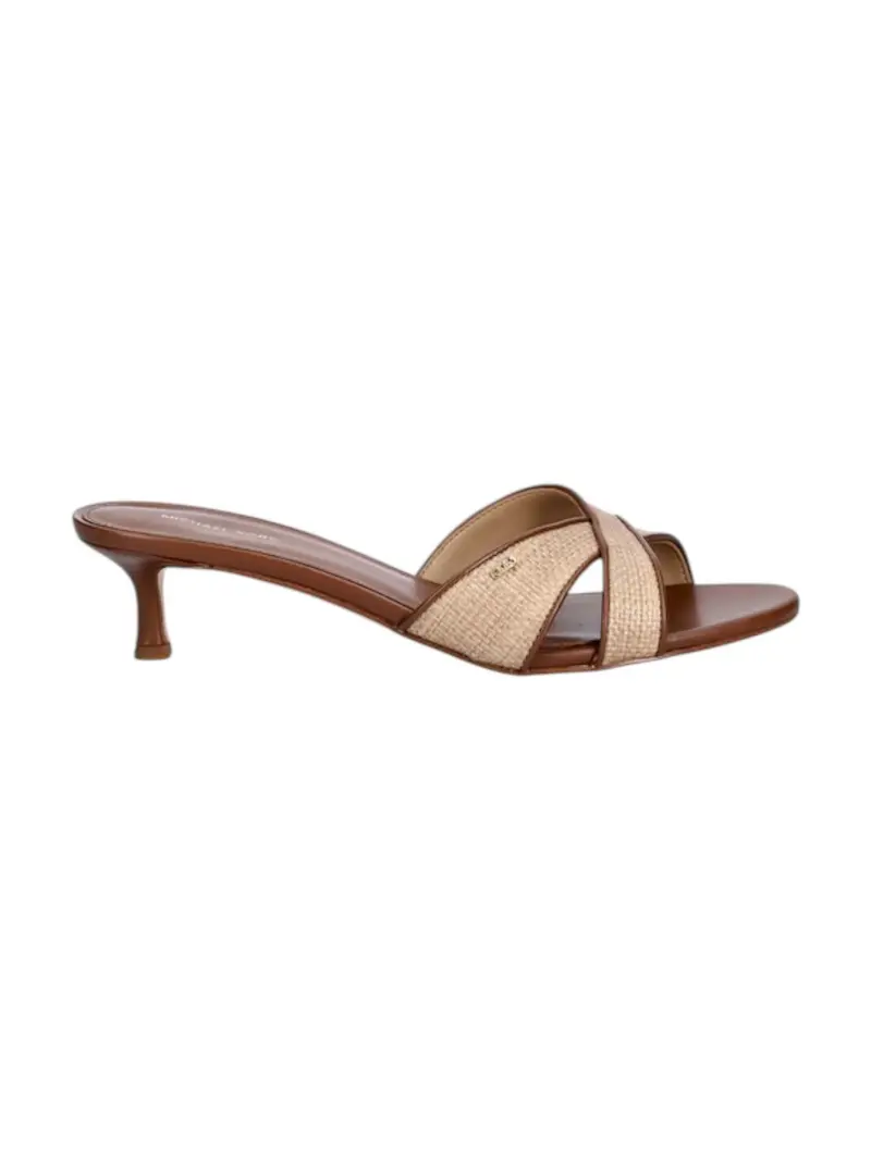 MICHAEL KORS Sandalo Donna CASSIDY KITTEN SANDAL 40S6CSMS2D 230 LUGGAGE