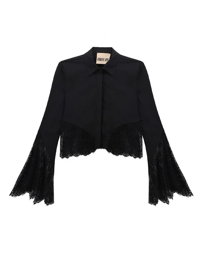micro camicia giacca pizzo