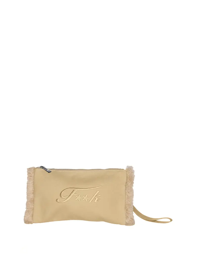 Mini Pochette F**K - Beige