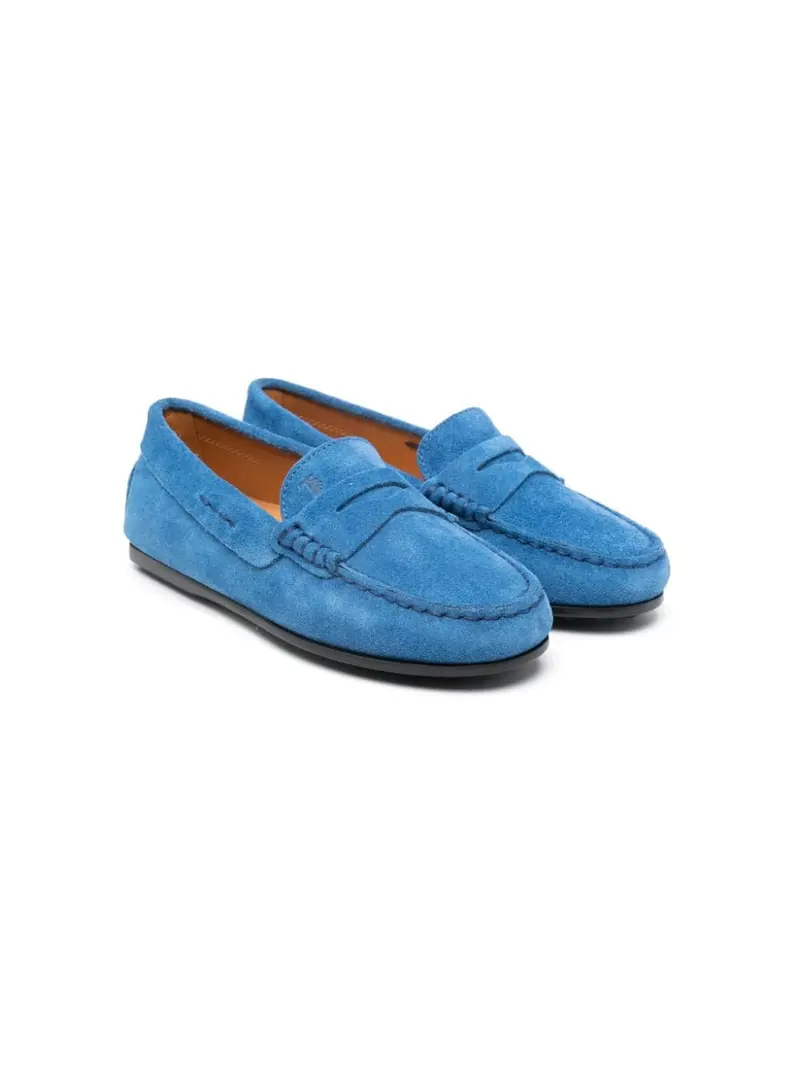 Mocassini blu celo per bambino