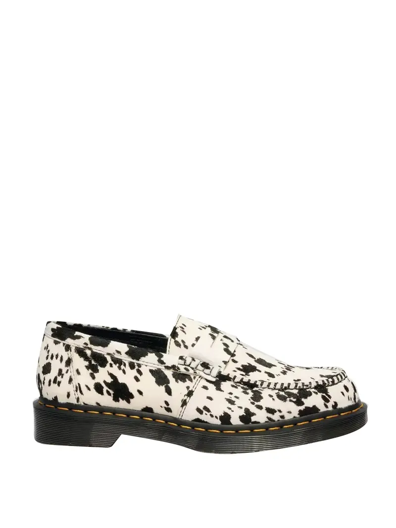 Mocassini Dr Marterns Penton Dalmatian Print - Crema/Nero