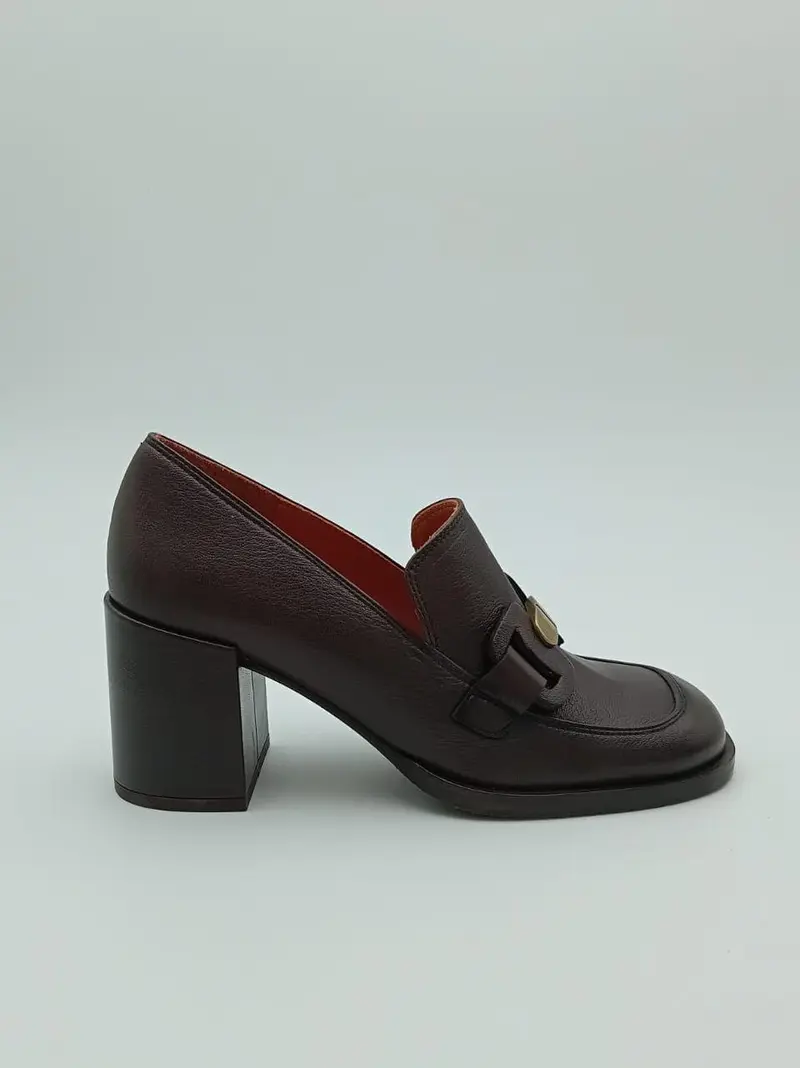 mocassino con accessorio tacco h 70mm