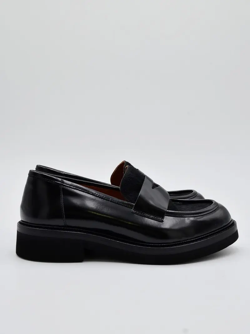 mocassino con con passante bimateriale