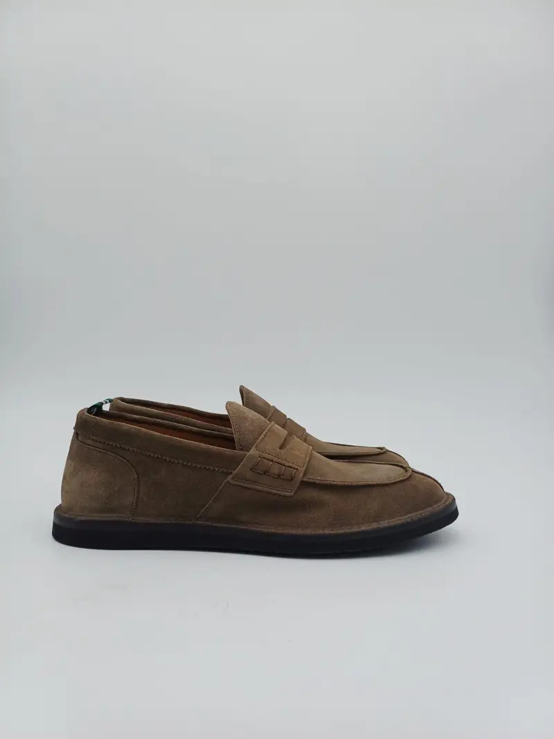 mocassino con passante ideal suola in gomma
