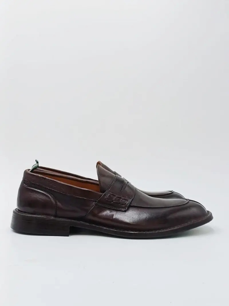 mocassino ideal  con passante  suola in cuoio