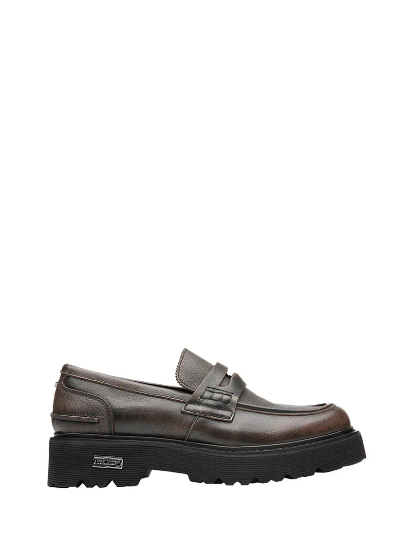Mocassino Slash 4545 Low - Nero/Marrone