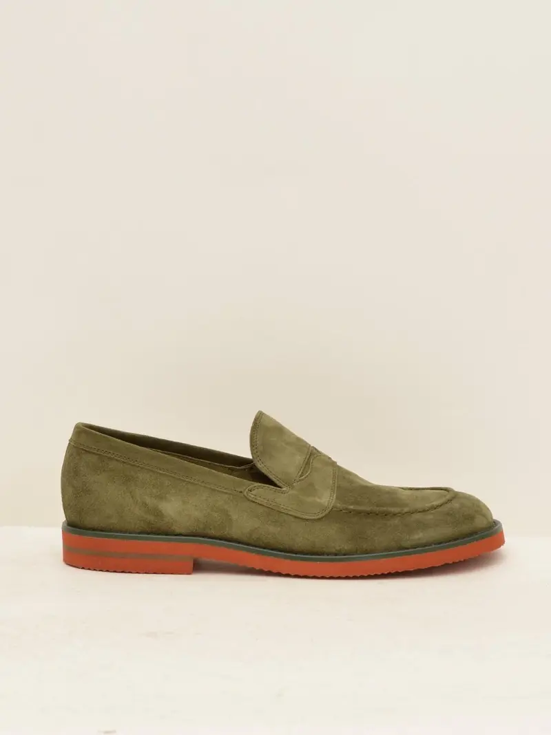 mocassino suola colorata