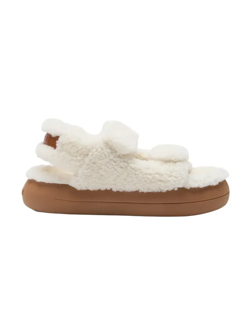 MOON BOOT Sandalo Donna MB SHEARLING SANDAL 80D2420020-H017 ICE