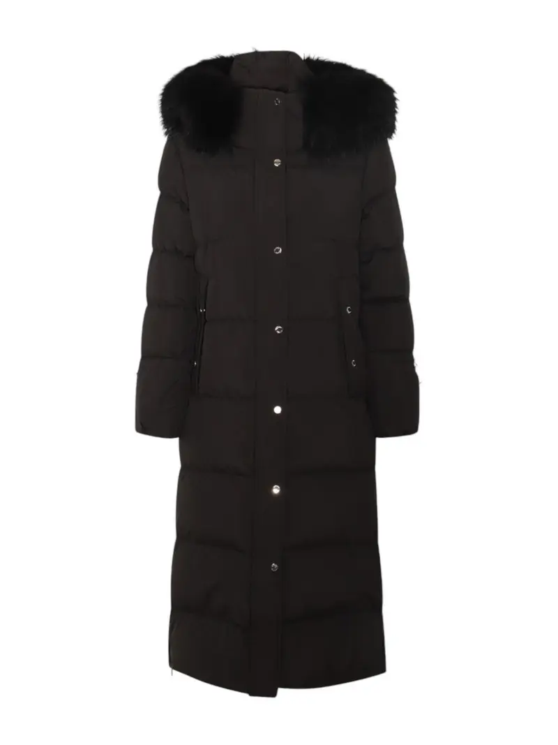 MOORER Piumino Donna BREUIL-FUR-STP MODGI100744  U0001 Nero