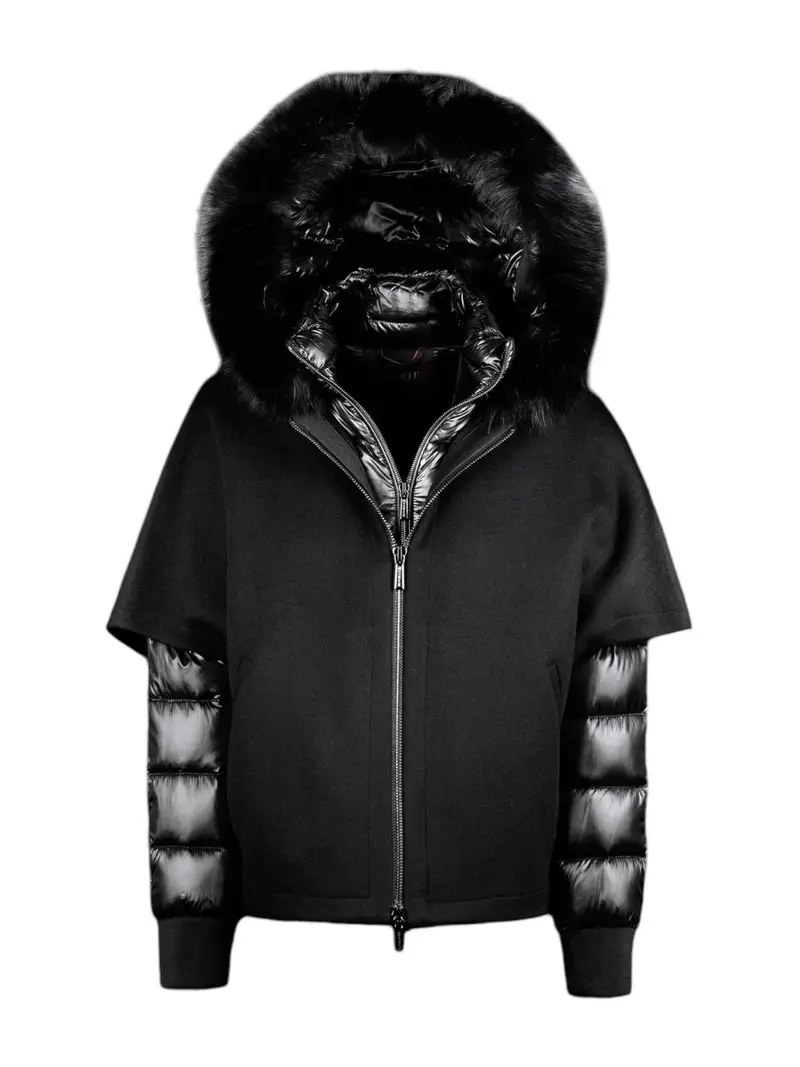 MOORER Piumino Donna PEGASO-CWR MODGI300009 TEPA348 U0001 NERO