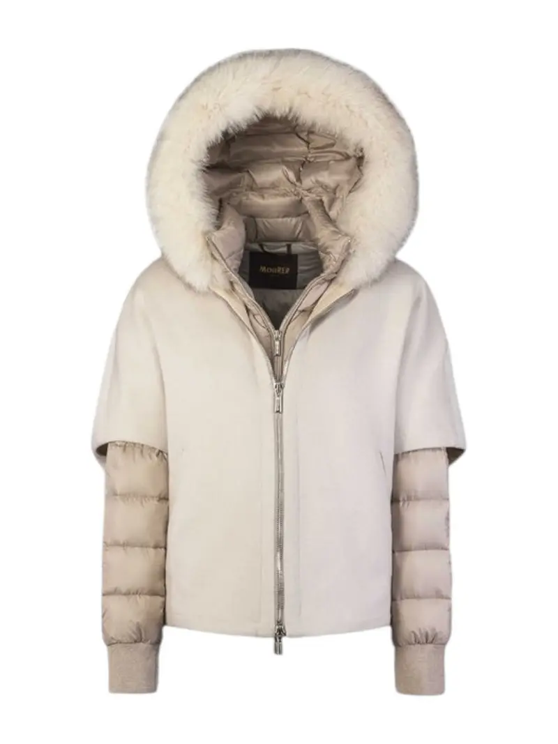 MOORER Piumino Donna PEGASO-CWR MODGI300009 TEPA348 U0118 MARMO