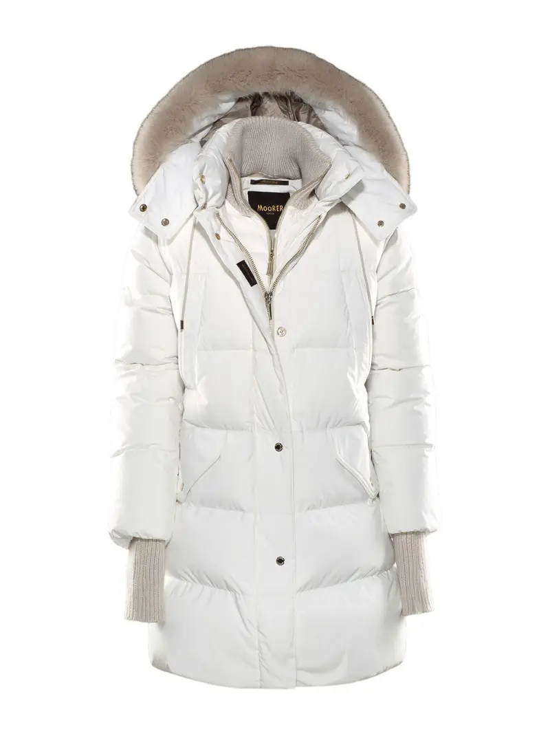 MOORER Piumino Donna Talassa-stp MODGI300008 TEPA023 U0111 Bianco