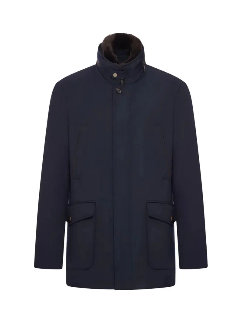 MOORER Piumino Uomo DRIVE-PUM MOUGI101185 TEPA184 DARK BLU