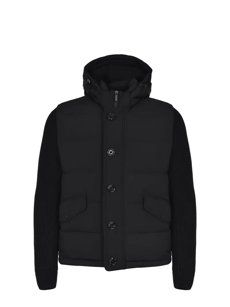 MOORER Piumino Uomo FOSCOLO-KNM MOUGI100191 TEPA237 U0001 NERO
