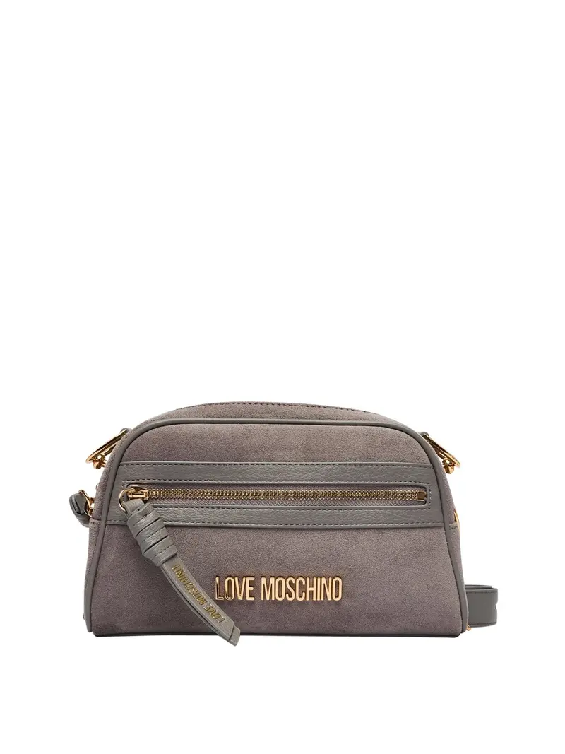Moschino Borsa A Mano Velour Grigio