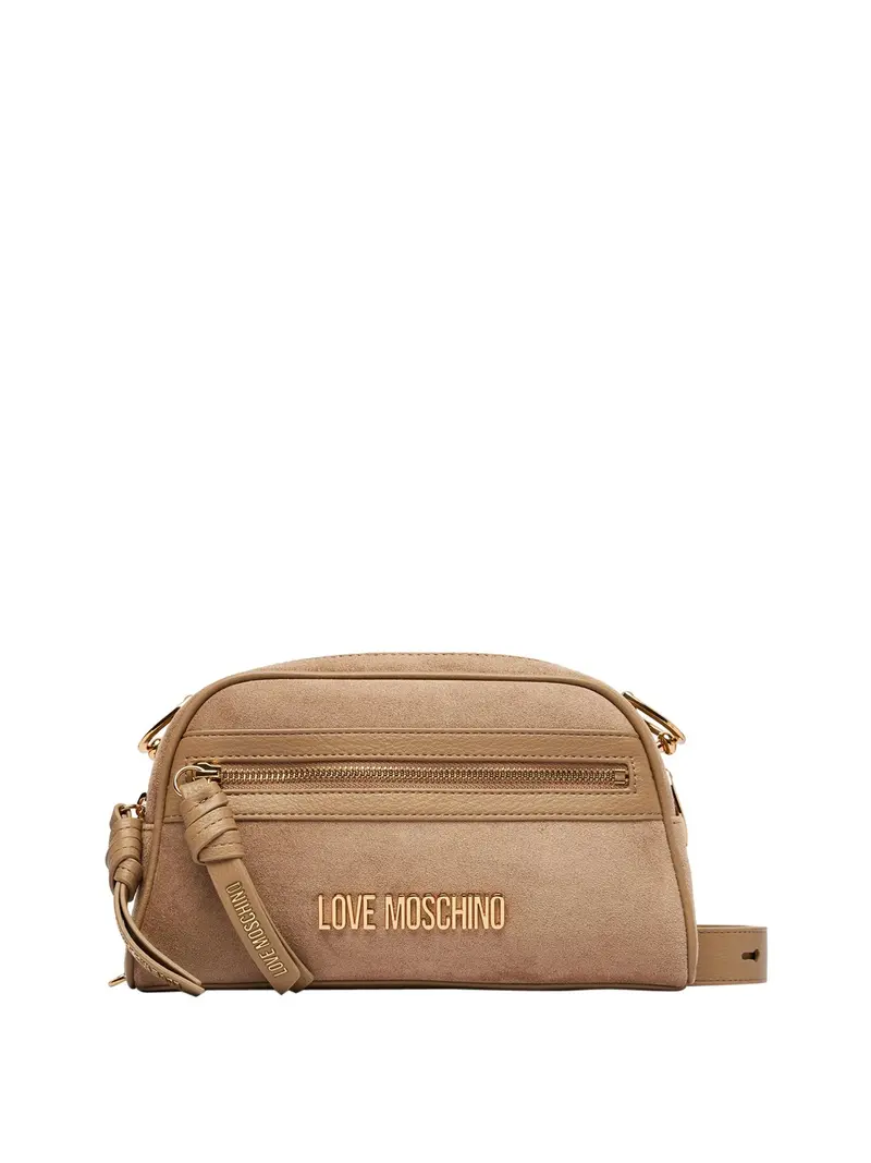 Moschino Borsa A Mano Velour Sabbia