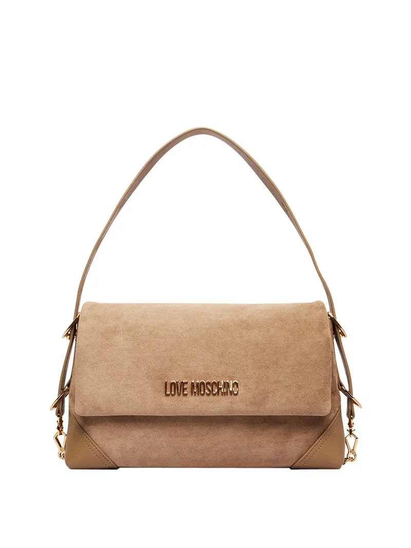 Moschino Borsa A Mano Velour - Sabbia