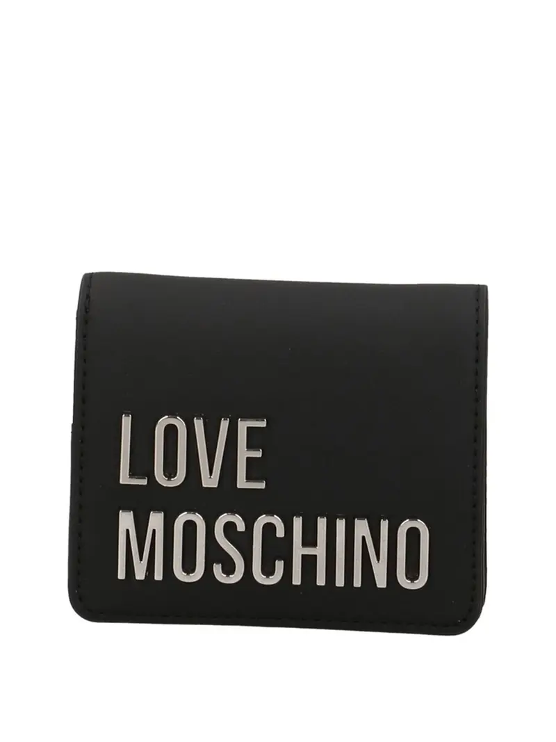 Moschino Portafoglio Logo Frontale Nero