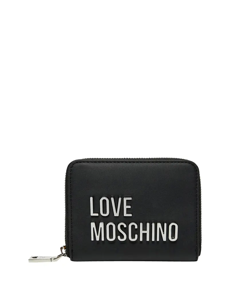 Moschino Portafoglio Logo Frontale Nero