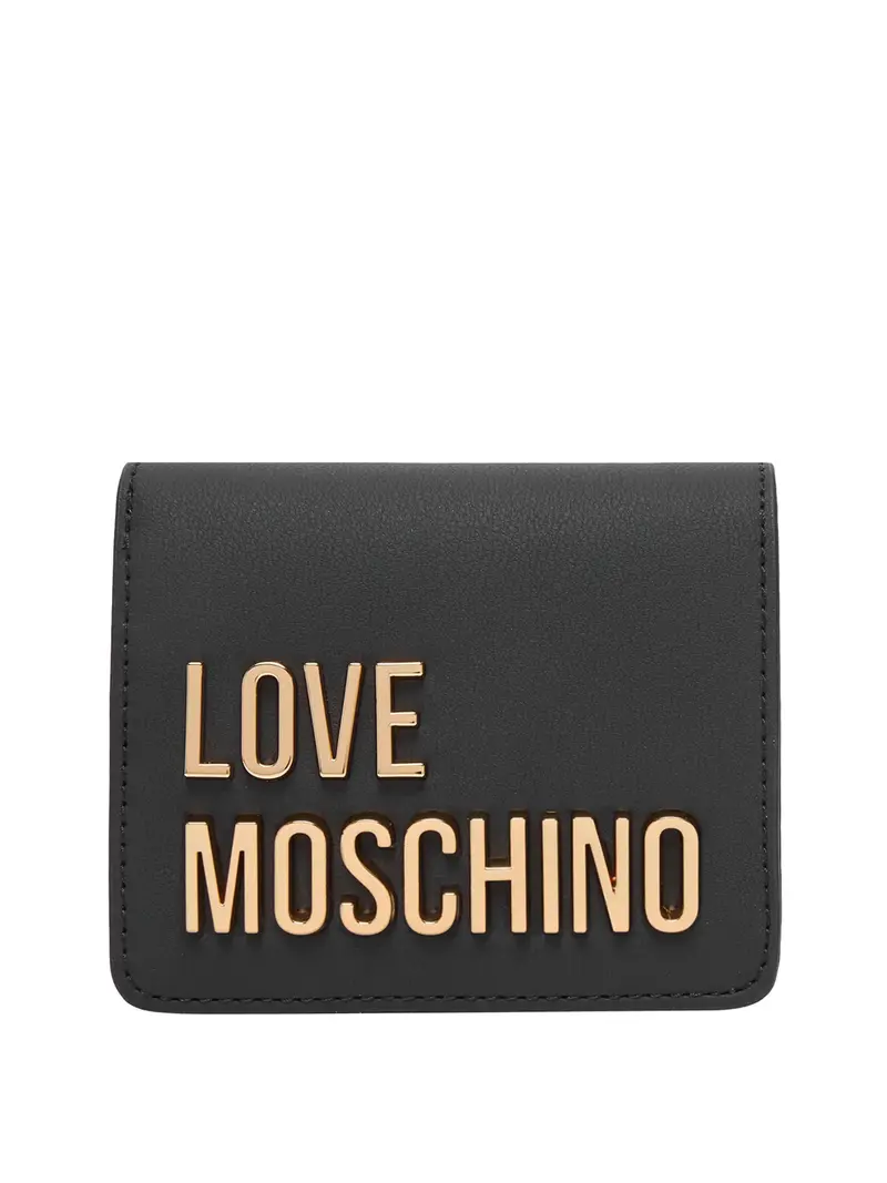 Moschino Portafoglio Logo Frontale Nero