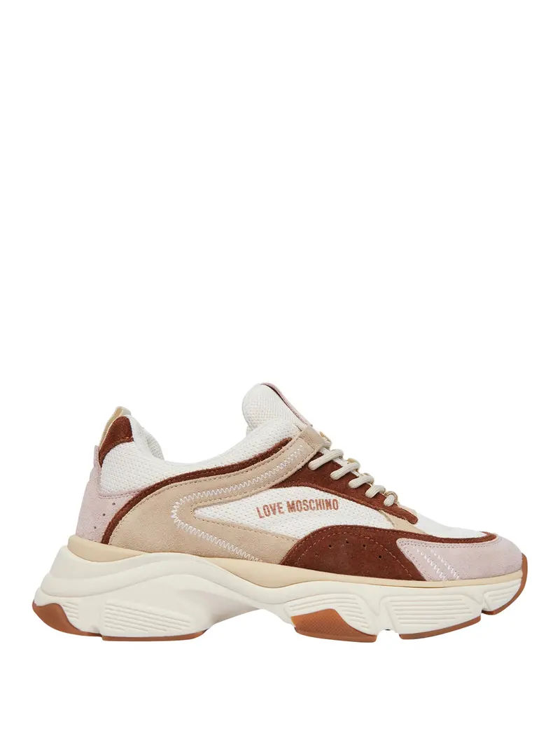 Moschino Sneakers Stardust60 Mix Avorio Cipria