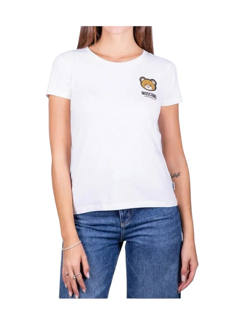 MOSCHINO UNDERWEAR T-Shirt e Polo Donna 241V6A0788 4410 1 Bianco