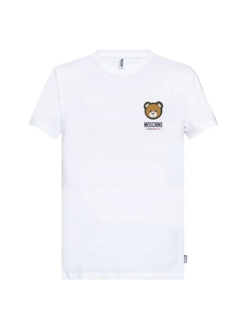 MOSCHINO UNDERWEAR T-Shirt e Polo Uomo 241V1A0788 4410 1 Bianco