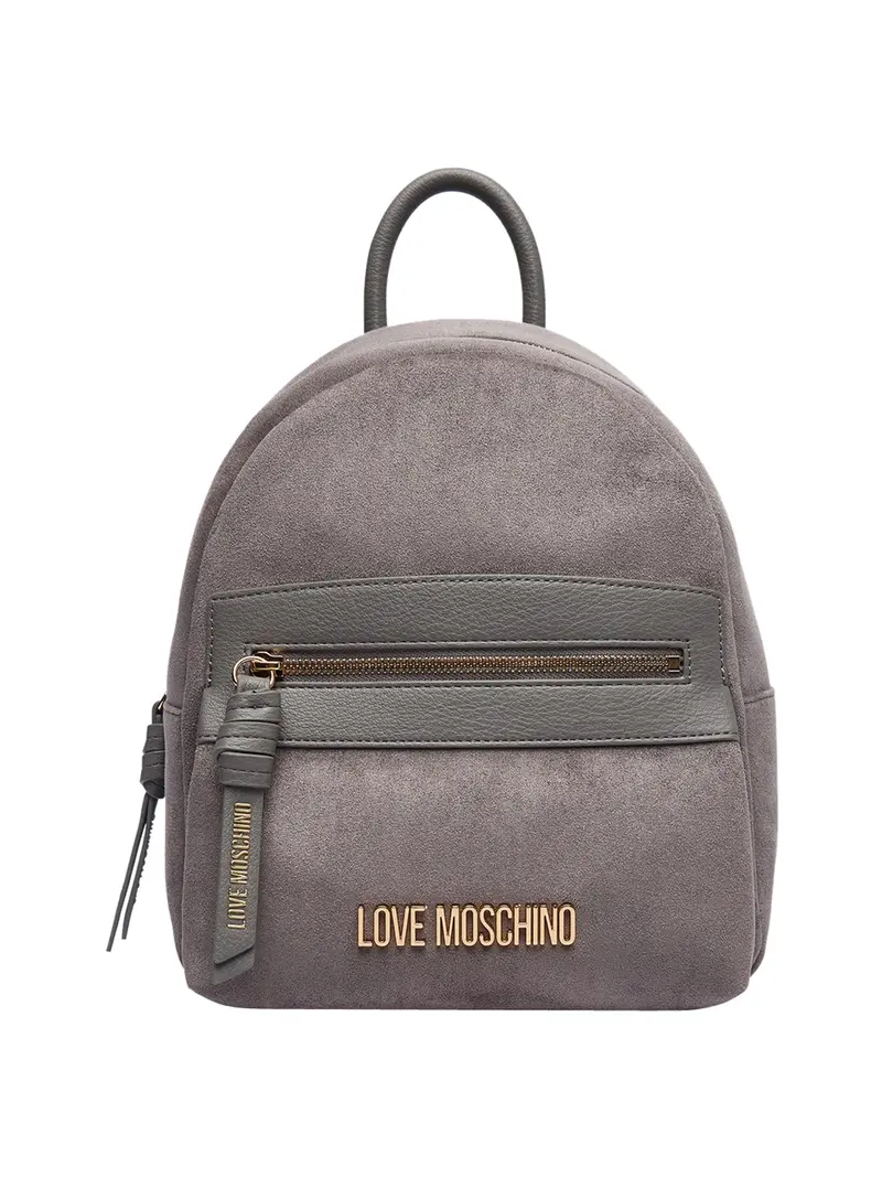 Moschino Zaino Logo Frontale Grigio