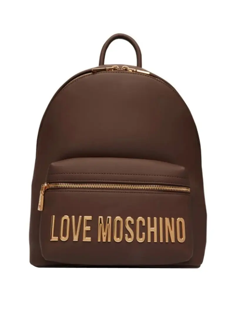 Moschino Zaino Logo Frontale Marrone