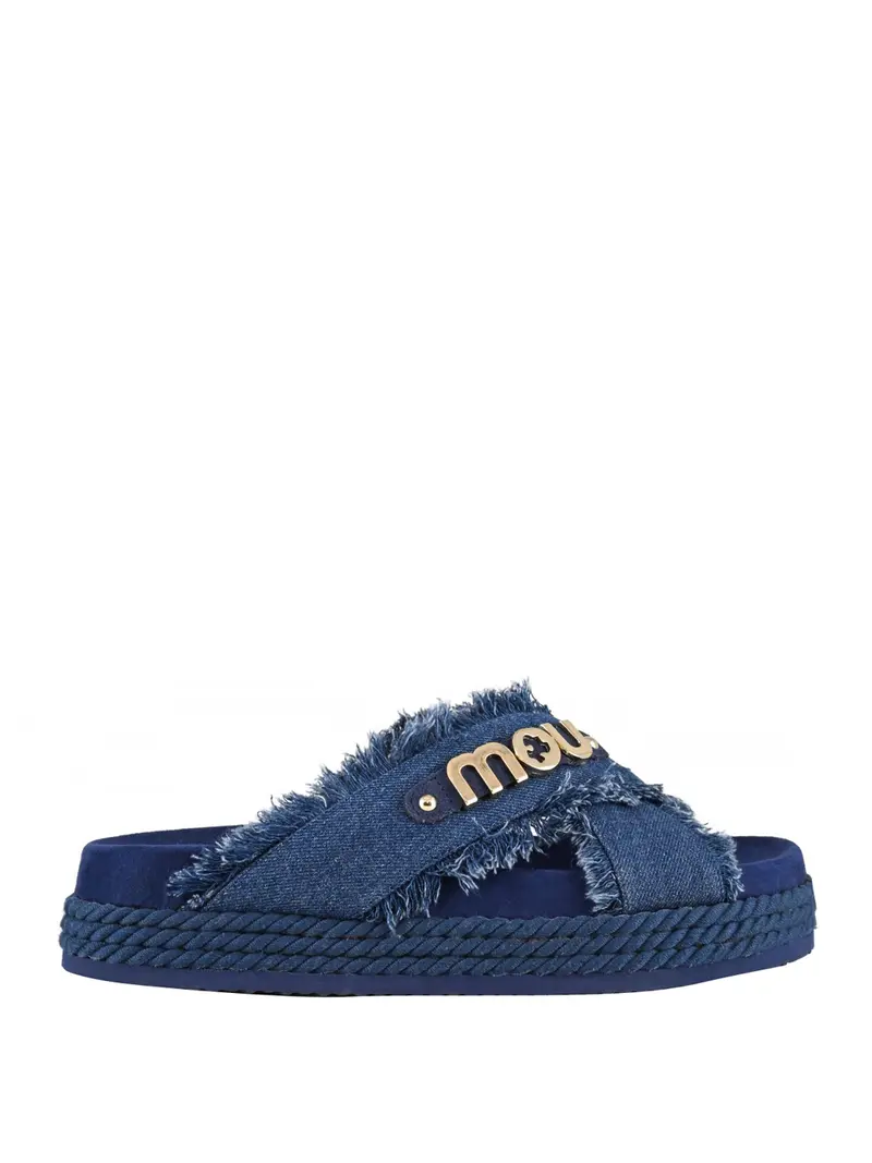 Mou Sandalo Criss Cross - Denim