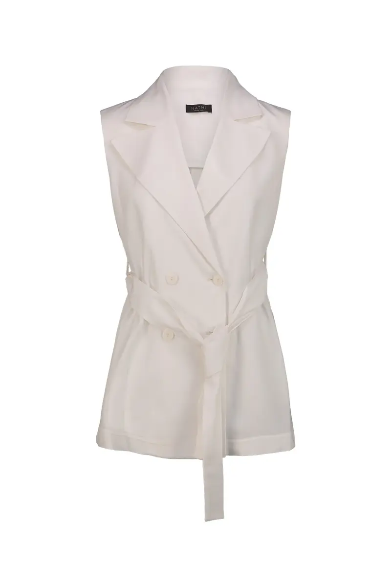 Nathi Luxury Gilet Donna Bianco