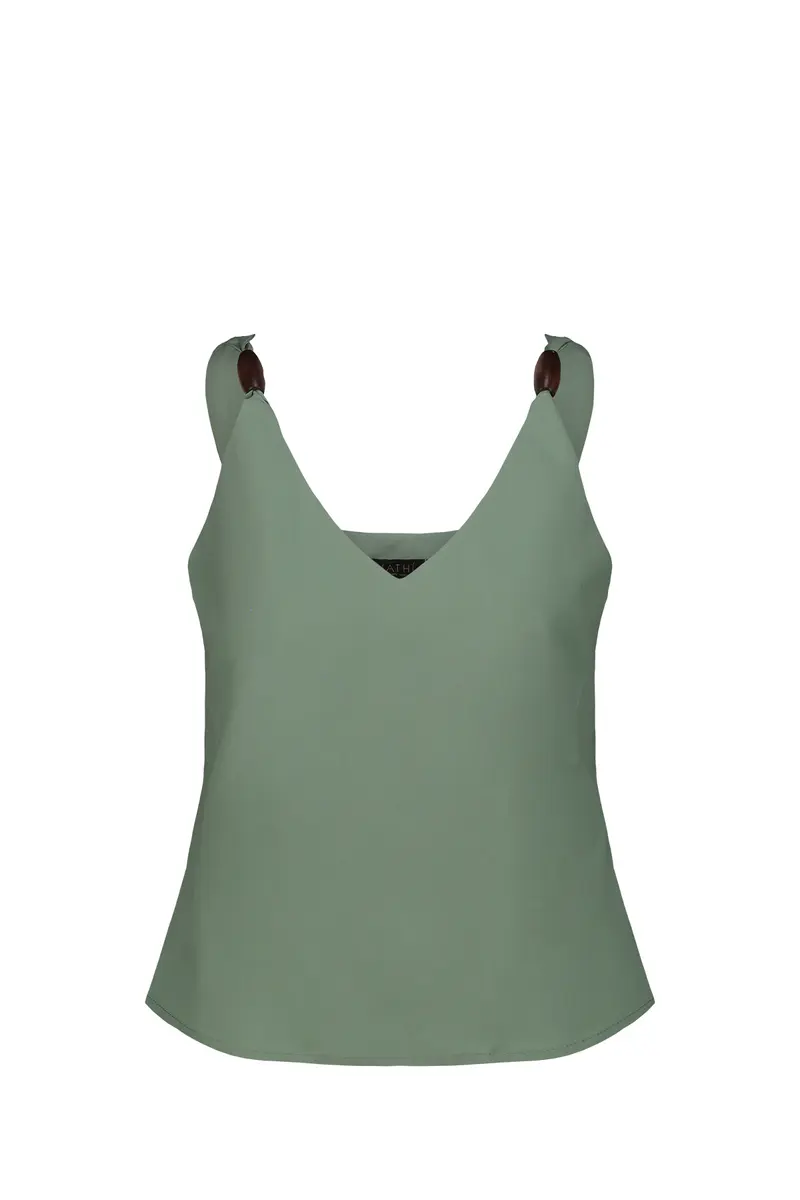 Nathi Luxury Top Donna Aloe - Verde