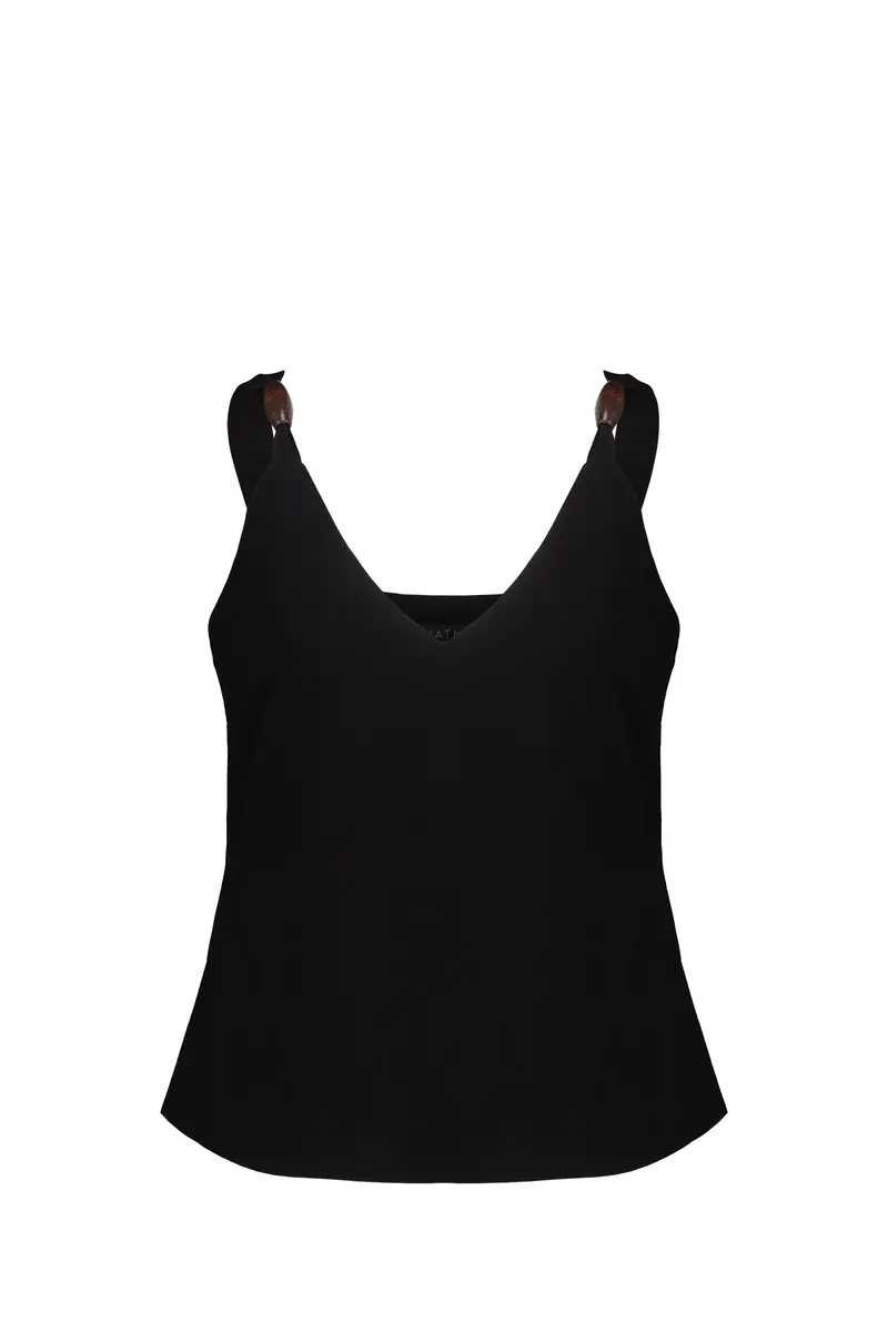 Nathi Luxury Top Donna Nero