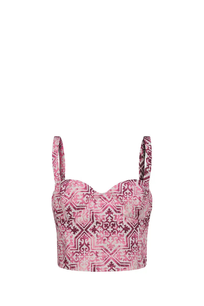 Nathi Luxury Top Donna Peonia - Rosa